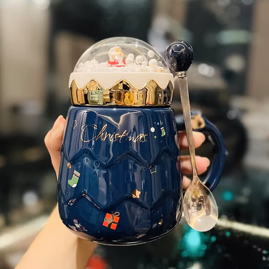 セラミックマグ サンタクロース コーヒーマグ ギフトボックス付き
